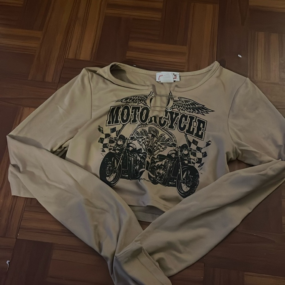 Brown crop top
